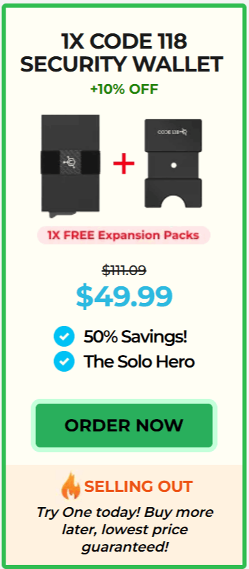 Code 118 Wallet price